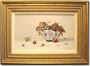 Johannes Eerdmans, Original oil painting on panel, Fruit in Bowl