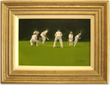 John Haskins, Original oil painting on panel, Cricket Medium image. Click to enlarge