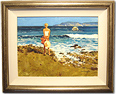 John Haskins, Original oil painting on panel, Shoreline Dreamer Medium image. Click to enlarge