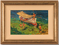 John Haskins, Original oil painting on panel, Children and Boat Medium image. Click to enlarge