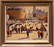John Haskins, Original oil painting on panel, Trafalgar Square Medium image. Click to enlarge