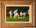 John Haskins, Original oil painting on panel, Cricket Medium image. Click to enlarge