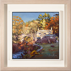 Julian Mason, Original oil painting on canvas, Autumn on the Dane Medium image. Click to enlarge