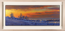 Julian Mason, Original oil painting on canvas, Winter Glow Medium image. Click to enlarge