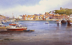 Ken Burton, Watercolour, Whitby, Yorkshire Medium image. Click to enlarge