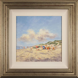 Ken Hammond, Original oil painting on canvas, Day at the Beach Medium image. Click to enlarge