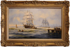 Ken Hammond, Original oil painting on canvas, Marine Scene Medium image. Click to enlarge