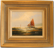 Ken Hammond, Original oil painting on canvas, Marine Scene