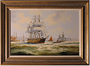 Ken Hammond, Original oil painting on canvas, Marine Scene Medium image. Click to enlarge