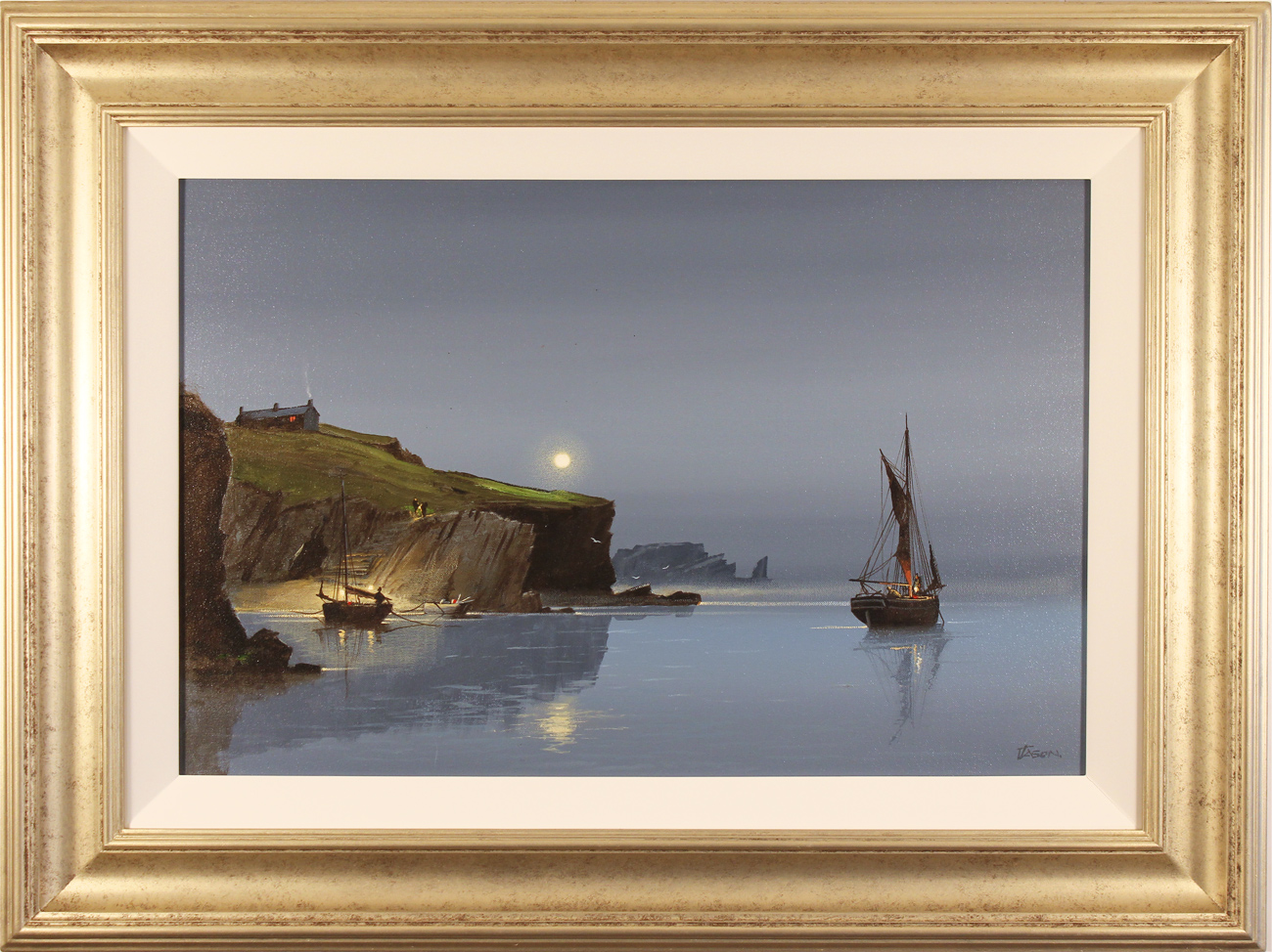 Les Spence, Original oil painting on canvas, Smuggler's Cove