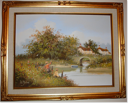 Les Parson | Original Oil Painting on Canvas, Country Scene