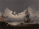 Les Spence, Original oil painting on canvas, Moonlight Resting