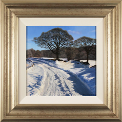 Michael James Smith, Original oil painting on panel, Essex Snow Medium image. Click to enlarge