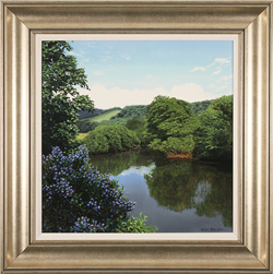 Michael James Smith, Original oil painting on panel, River Flora Medium image. Click to enlarge