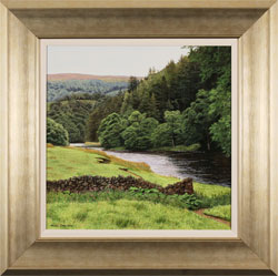 Michael James Smith, Original oil painting on panel, The River Wharfe Medium image. Click to enlarge