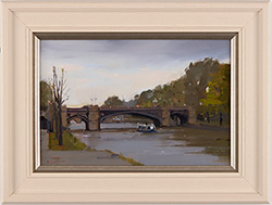 Michael John Ashcroft, ROI, Original oil painting on panel, Skeldergate Bridge, York
