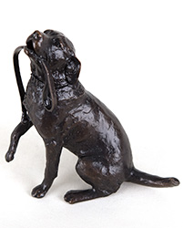 Michael Simpson, Bronze, Medium Labrador with Lead 