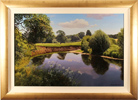 Michael James Smith, Original oil painting on canvas, The river Wye, Wales