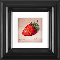 Raymond Campbell, Original oil painting on panel, Strawberry