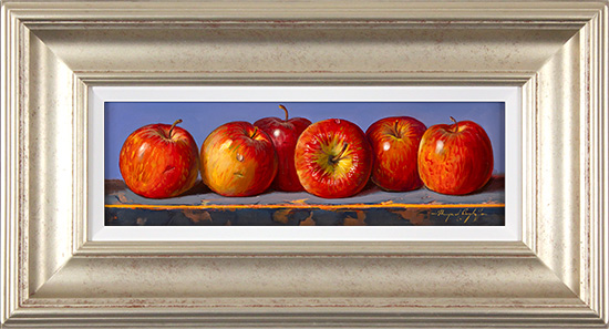 Raymond Campbell, Original oil painting on panel, Apples