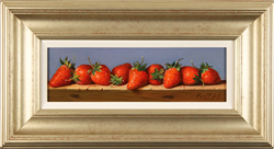 Raymond Campbell, Original oil painting on panel, Strawberries Medium image. Click to enlarge