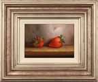 Raymond Campbell, Original oil painting on panel, Strawberries Medium image. Click to enlarge