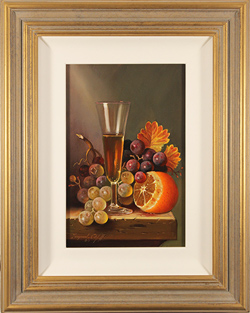 Raymond Campbell, Original oil painting on panel, A Raised Glass Medium image. Click to enlarge