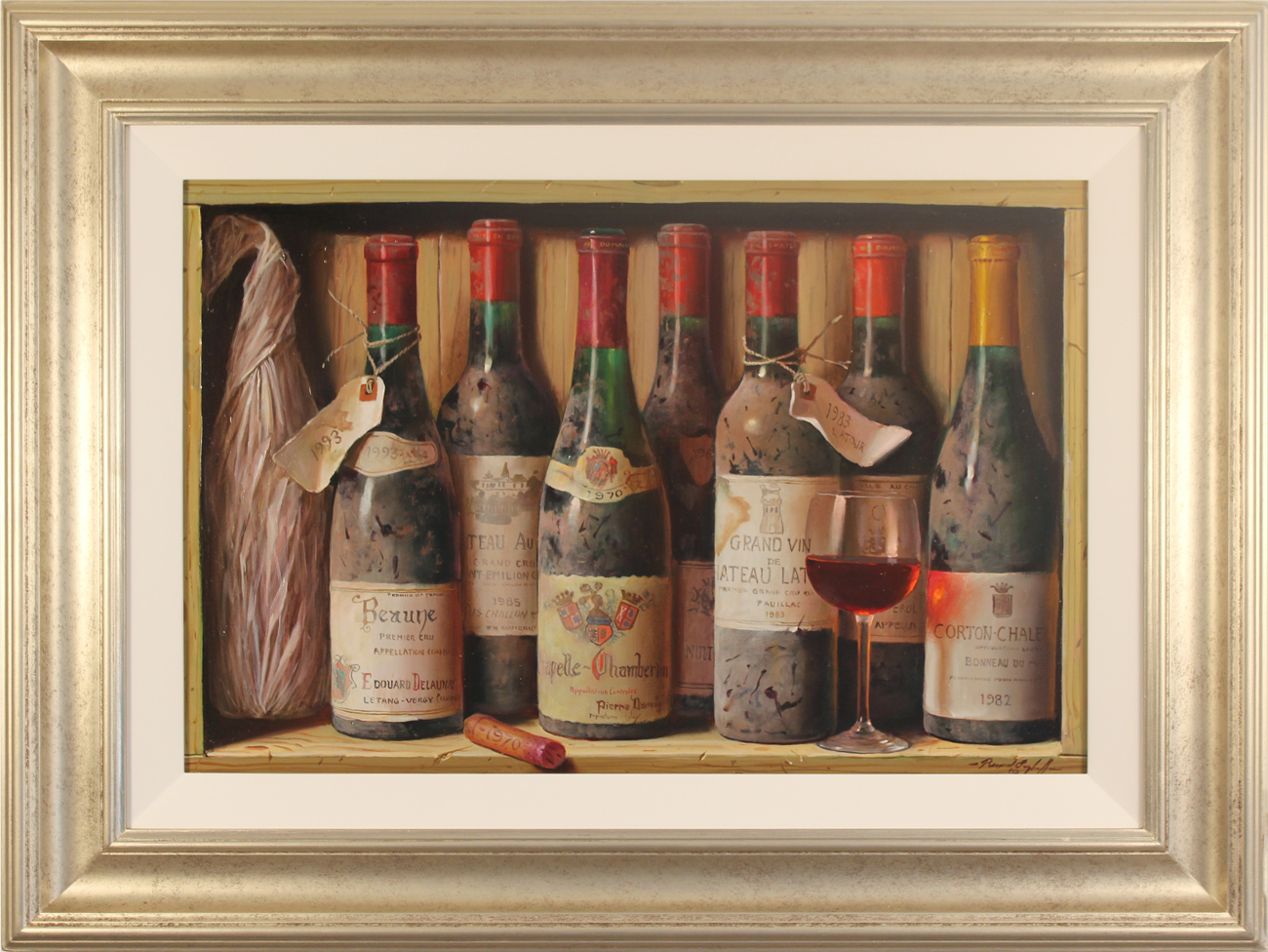 Raymond Campbell | Original oil painting on panel, Chapelle Chambertin ...