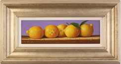 Raymond Campbell, Original oil painting on panel, Lemons Medium image. Click to enlarge