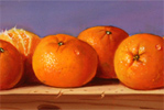 Raymond Campbell, Original oil painting on panel, Clementines Medium image. Click to enlarge