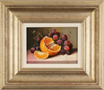 Raymond Campbell, Original oil painting on panel, Orange and Grapes Medium image. Click to enlarge