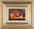 Raymond Campbell, Original oil painting on panel, Plums and Grapes Medium image. Click to enlarge