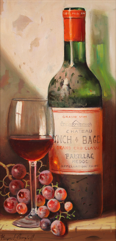 Raymond Campbell | Original oil painting on panel, Chateau Lynch and ...