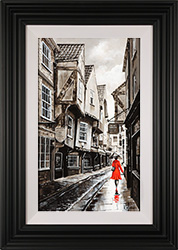 Richard Telford, Original oil painting on panel, Shambles Stroll, York Medium image. Click to enlarge