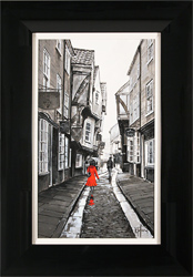 Richard Telford, Original oil painting on panel, The Shambles, York Medium image. Click to enlarge