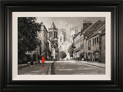 Richard Telford, Original oil painting on panel, Minster Walk, York Medium image. Click to enlarge