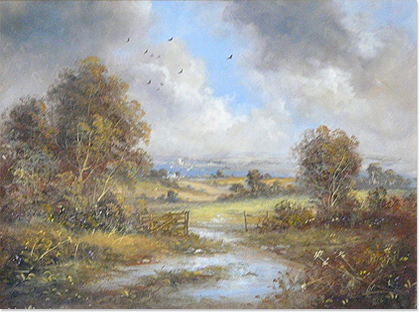 Richard Blowey | Country Scene, Original Oil Painting on Canvas