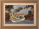 Richard Telford, Original oil painting on canvas, Village Scene Medium image. Click to enlarge