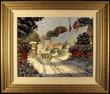 Richard Telford, Original oil painting on canvas, Village Scene Medium image. Click to enlarge