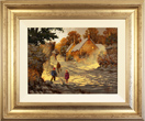 Richard Telford, Original oil painting on panel, A Winter's Walk Medium image. Click to enlarge