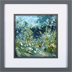 Rupert Aker, Original oil painting on paper, Summer Garden Medium image. Click to enlarge