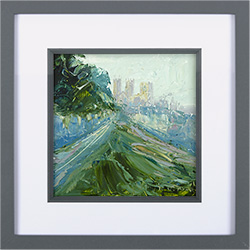 Rupert Aker, Original oil painting on paper, City Walls and York Minster Medium image. Click to enlarge