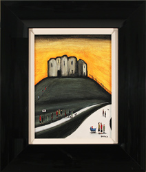 Sean Durkin, Original oil painting on panel, Sunset at Clifford's Tower, York Medium image. Click to enlarge