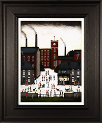 Sean Durkin, Original oil painting on panel, By the Town Clock Medium image. Click to enlarge