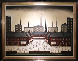 Sean Durkin, Original oil painting on panel, Tales from the Square Medium image. Click to enlarge