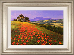 Steve Thoms, Original oil painting on panel, Tuscan Hills Medium image. Click to enlarge