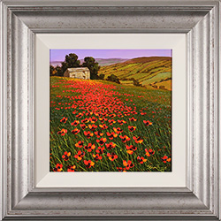 Steve Thoms, Original oil painting on panel, Yorkshire Poppies Medium image. Click to enlarge