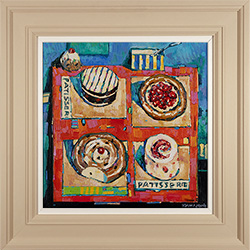 Terence Clarke, Original oil painting on canvas, Patisserie Medium image. Click to enlarge