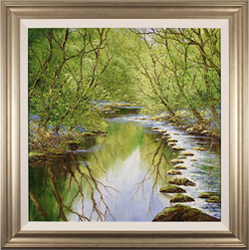 Terry Evans, Original oil painting on canvas, Woodland Dream, Yorkshire Dales Medium image. Click to enlarge