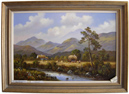 Wendy Reeves, Original oil painting on canvas, Haymaking and Stream